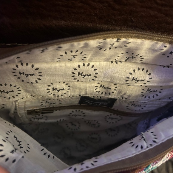 Myra Bag S-4699 Bag, Floral Hand-Tooled, Pink - Picture 7 of 7